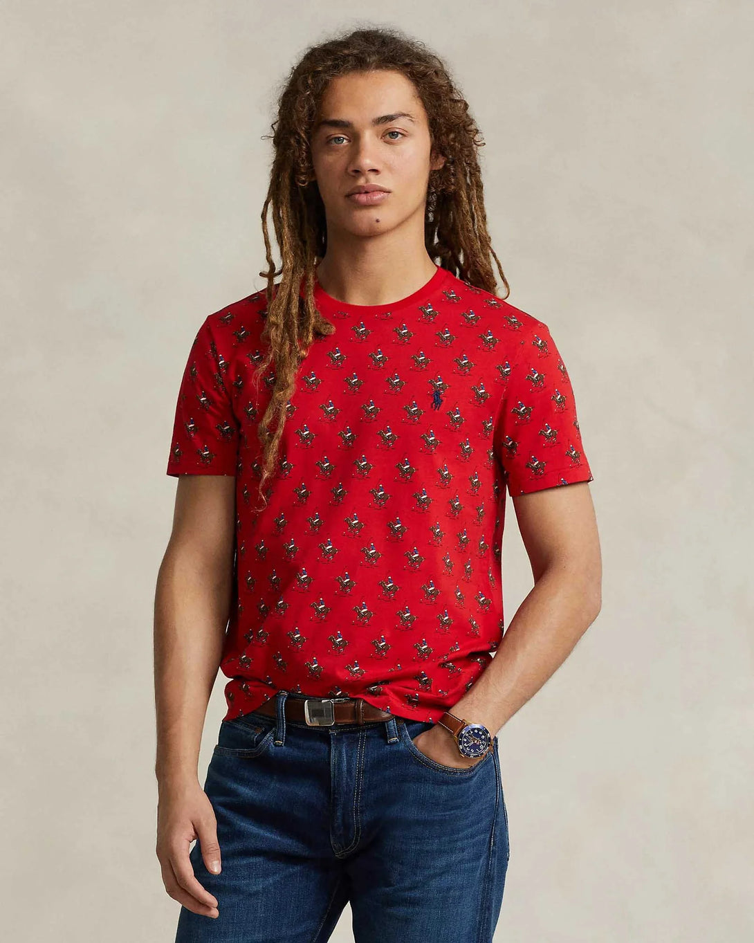Custom Slim Fit Equestrian-Print T-Shirt - Just Brands pk