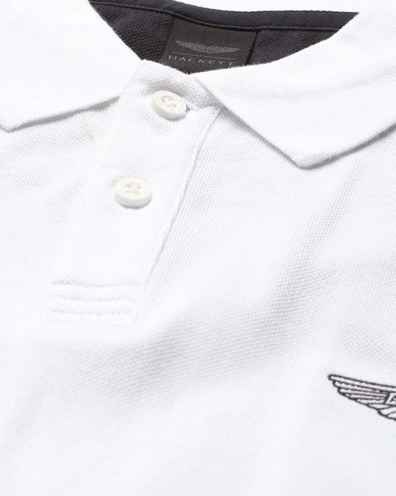 HKT Aston Martin Racing Block Polo – White - Just Brands pk