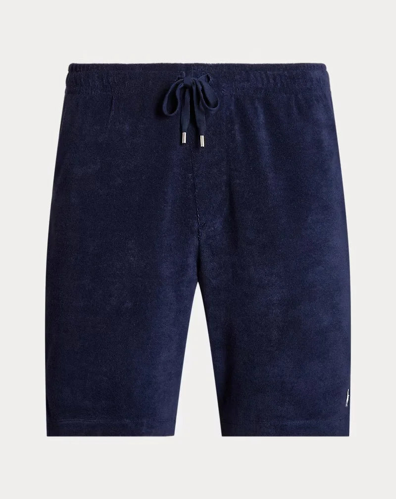 RL Classic Fit Terry T-Shirt + Terry Drawstring Short – Navy - Just Brands pk