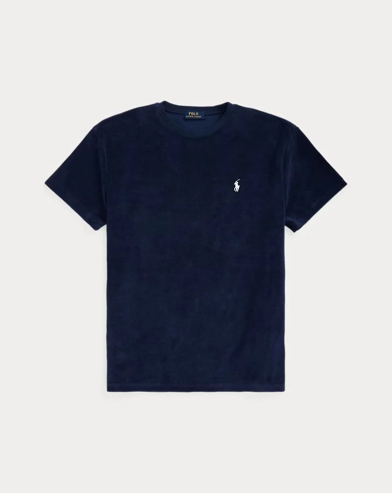 RL Classic Fit Terry T-Shirt + Terry Drawstring Short – Navy - Just Brands pk