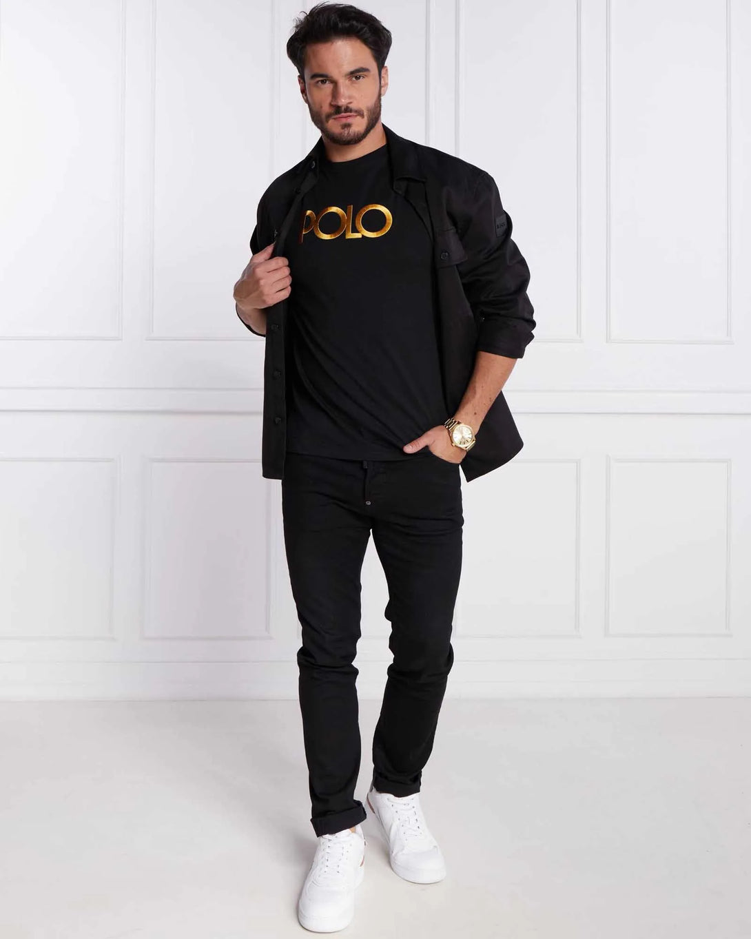 RL - Classic Fit Graphic Tee – Black - Just Brands pk