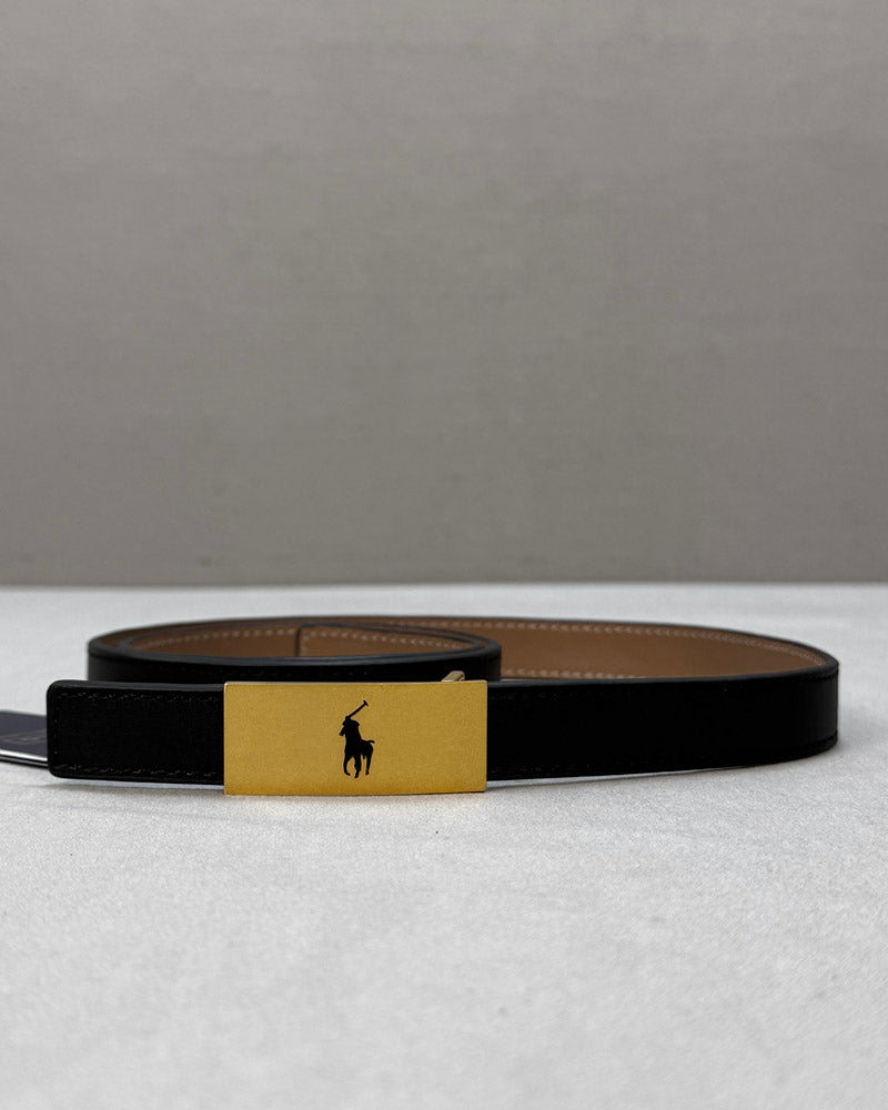 Belt Women’s – Golden Pony – RL – Black - Just Brands pk