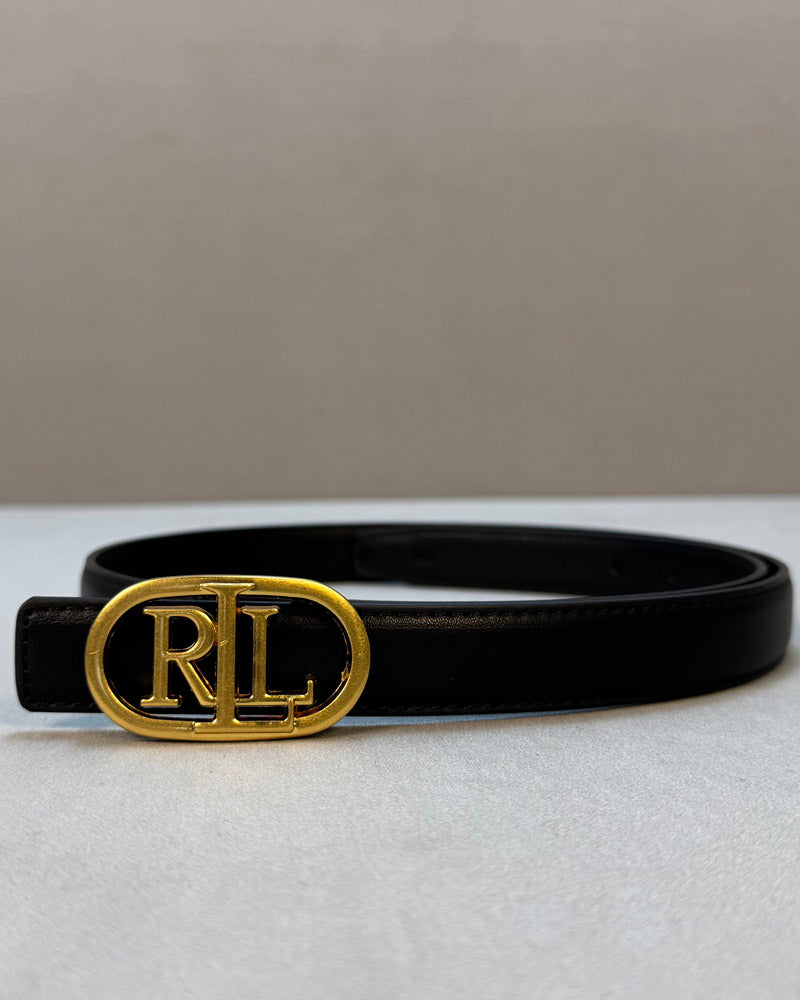 Belt Women’s – Golden RL – RL – Black - Just Brands pk