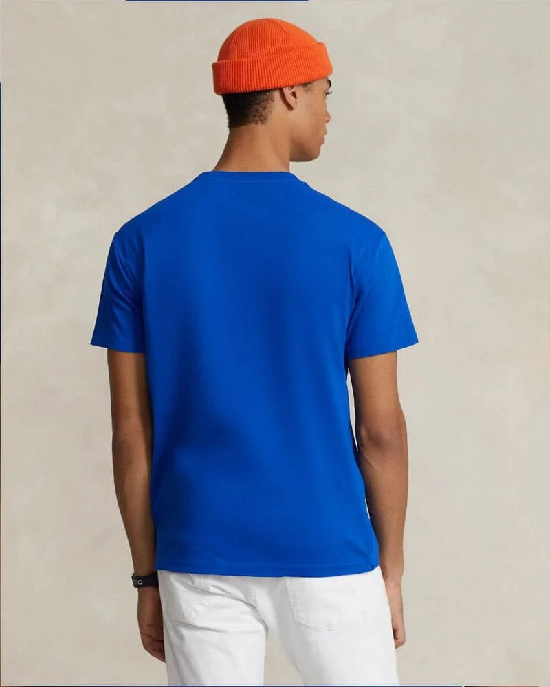 Classic Fit Logo Jersey T-Shirt – Blue - Just Brands pk