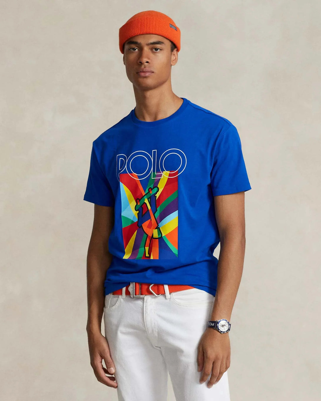Classic Fit Logo Jersey T-Shirt – Blue - Just Brands pk