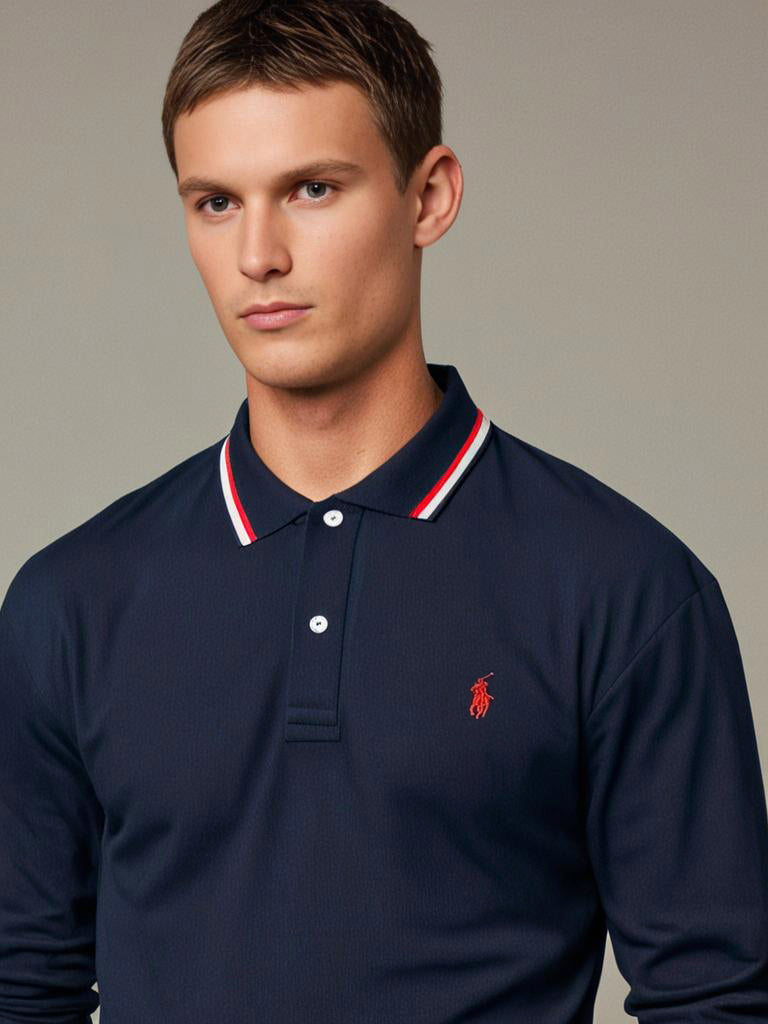 RL - Full Sleeve Small Pony Polo – Navy - Just Brands pk